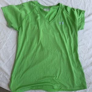 Under Armour Women's Green V-Neck Top